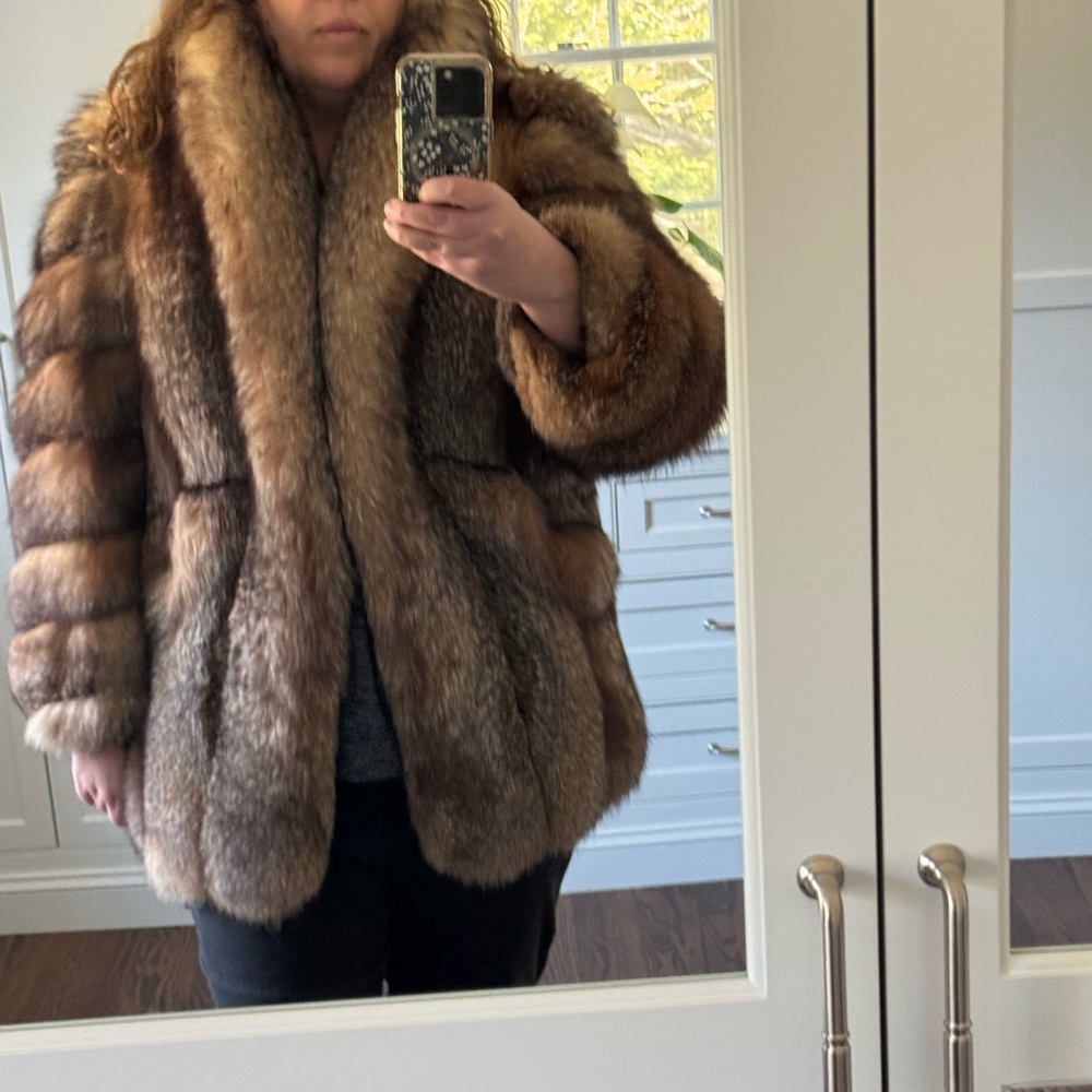 Crystal fox fur coat - Picture 6 of 6